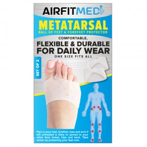 AIRFIT MEDI FOOTCARE HALF TOE SLEEVE METATARSAL - SET OF 2