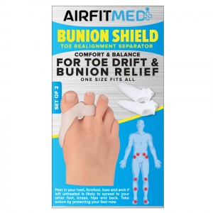 AIRFIT MEDI FOOTCARE TOE REALIGNMENT & SEPARATOR BUNION SHIELD - SET OF 2