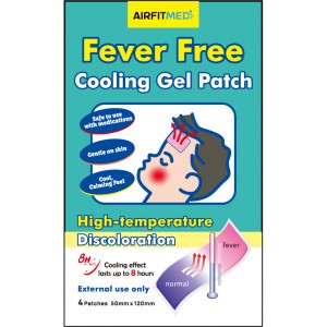 AIRFIT MEDI FEVER FREE COLOR CHANGE COOLING GEL PATCH - 4 PATCHES 