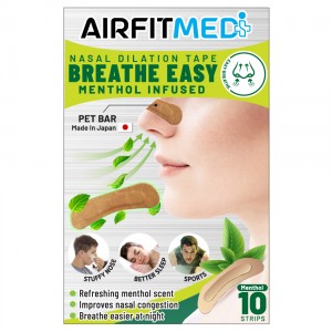 AIRFIT MEDI NASAL DILATION TAPE MENTHOL INFUSED - 10 MENTHOL STRIPS